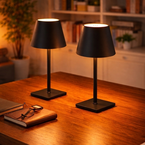 Cordless Rechargeable Set of 2 Table Lamps - Picture 6 of 9